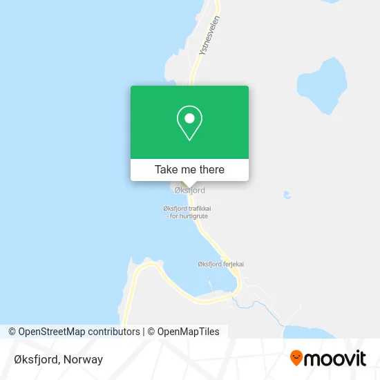 Øksfjord map
