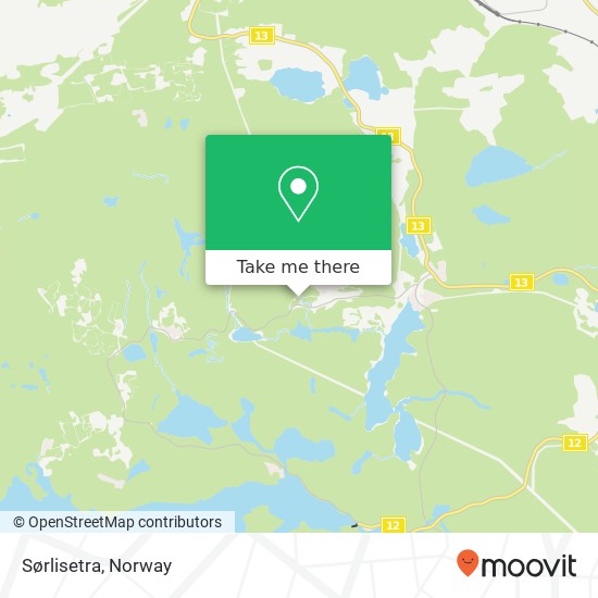 Sørlisetra map