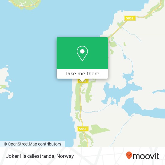 Joker Hakallestranda map