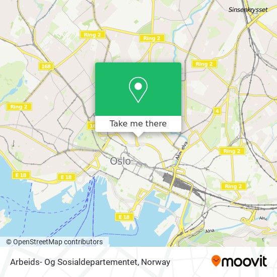 Arbeids- Og Sosialdepartementet map