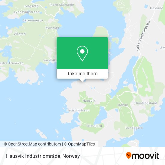 Hausvik Industriområde map