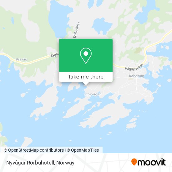 Nyvågar Rorbuhotell map