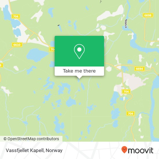 Vassfjellet Kapell map