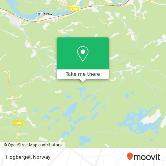 Høgberget map