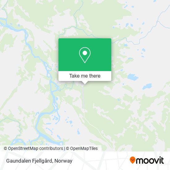 Gaundalen Fjellgård map