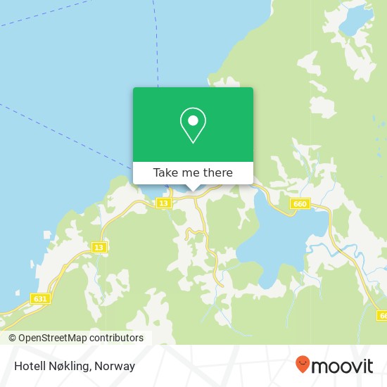 Hotell Nøkling map