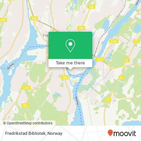 Fredrikstad Bibliotek map