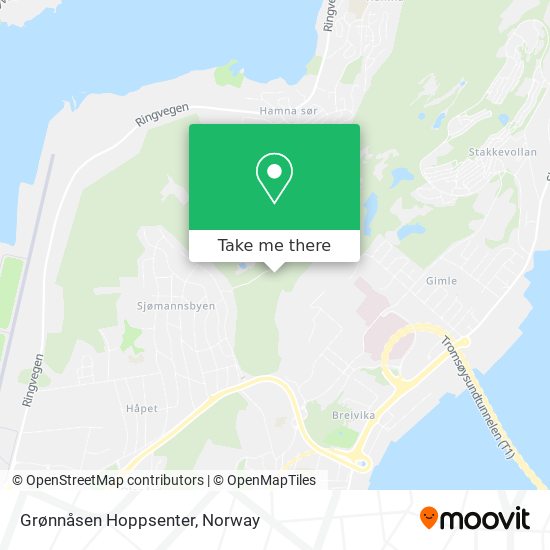 Grønnåsen Hoppsenter map