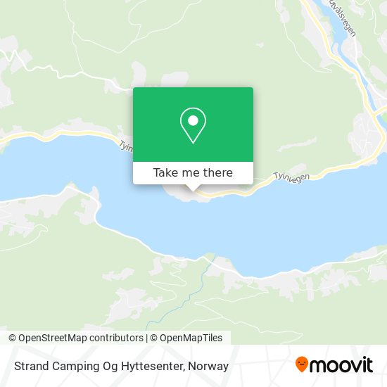 Strand Camping Og Hyttesenter map