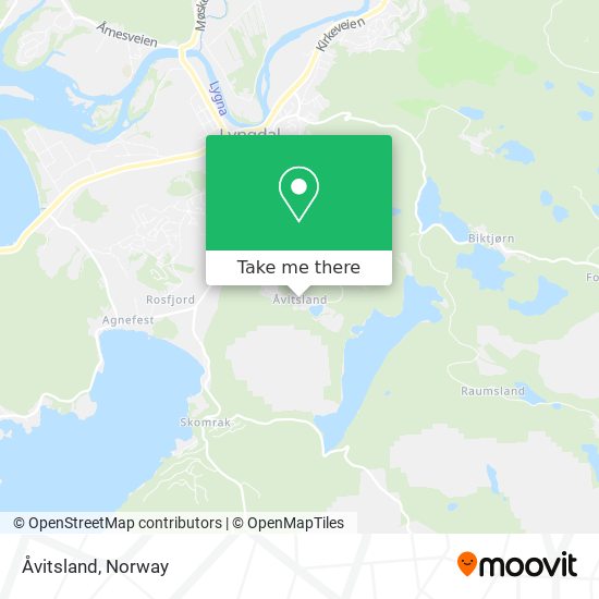 Åvitsland map
