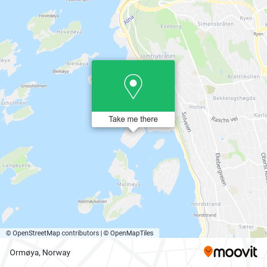 Ormøya map