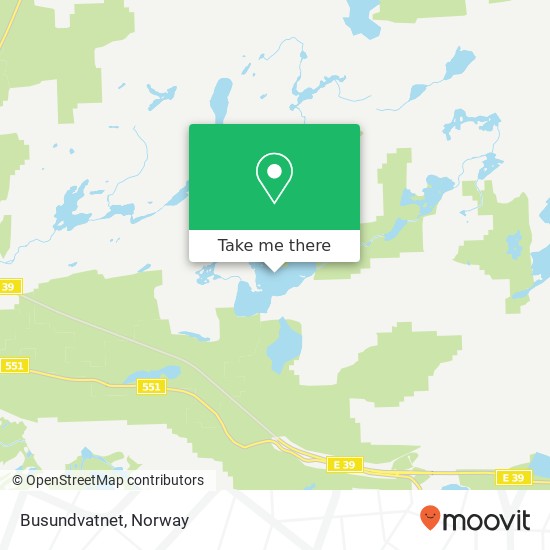 Busundvatnet map