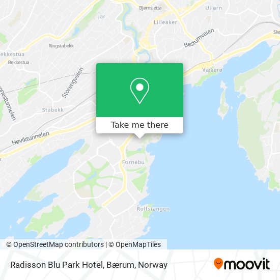 Radisson Blu Park Hotel, Bærum map