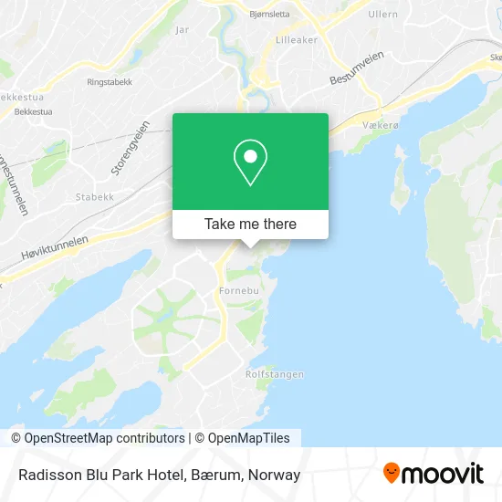 Radisson Blu Park Hotel, Bærum map