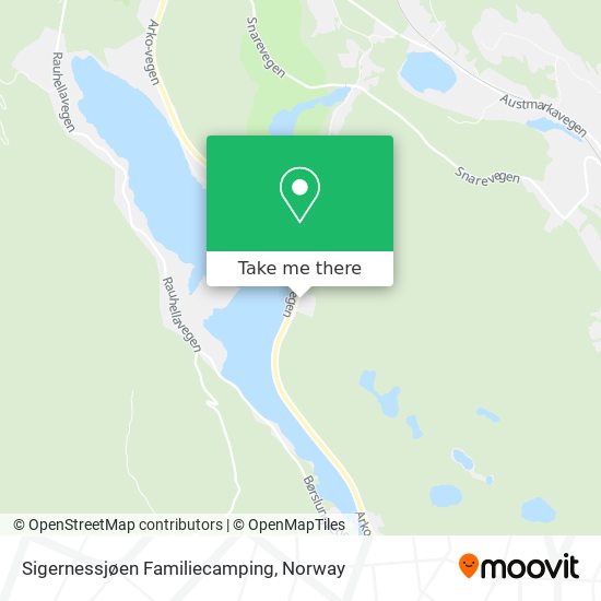 Sigernessjøen Familiecamping map