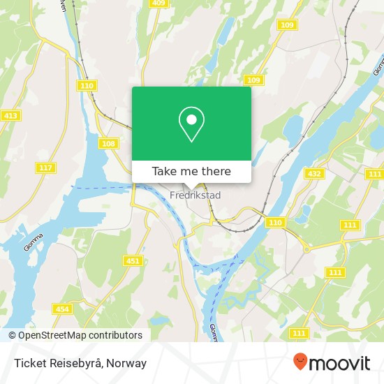 Ticket Reisebyrå map