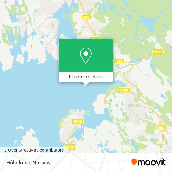 Håholmen map