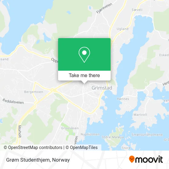 Grøm Studenthjem map