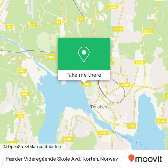 Færder Videregående Skole Avd. Korten map