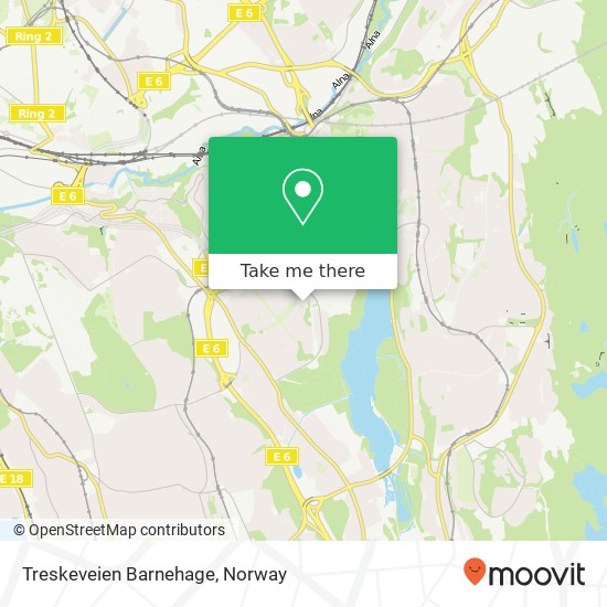 Treskeveien Barnehage map
