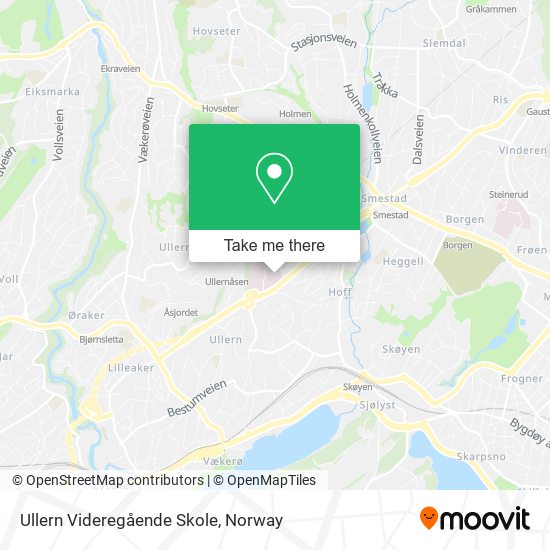 Ullern Videregående Skole map