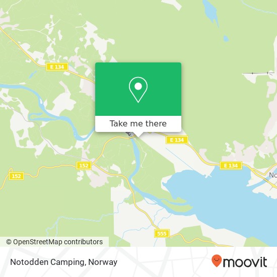 Notodden Camping map