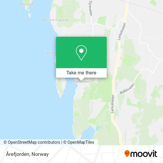 Årefjorden map