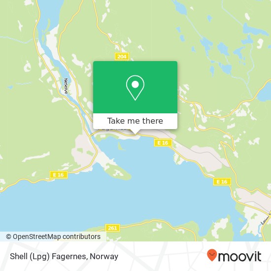 Shell (Lpg) Fagernes map