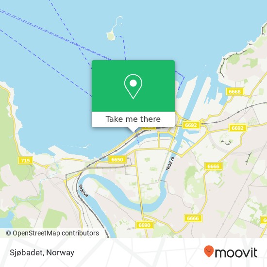 Sjøbadet map