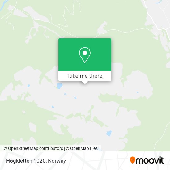 Høgkletten 1020 map