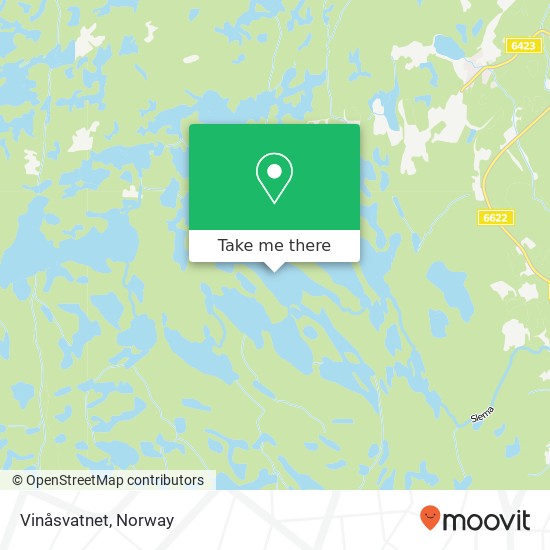 Vinåsvatnet map