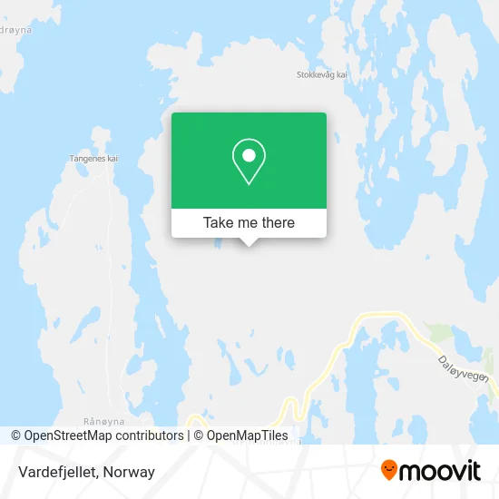 Vardefjellet map