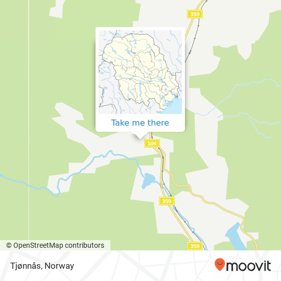 Tjønnås map