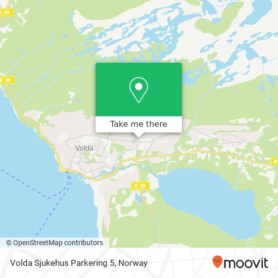 Volda Sjukehus Parkering 5 map