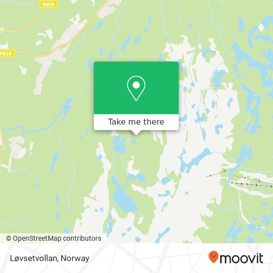 Løvsetvollan map