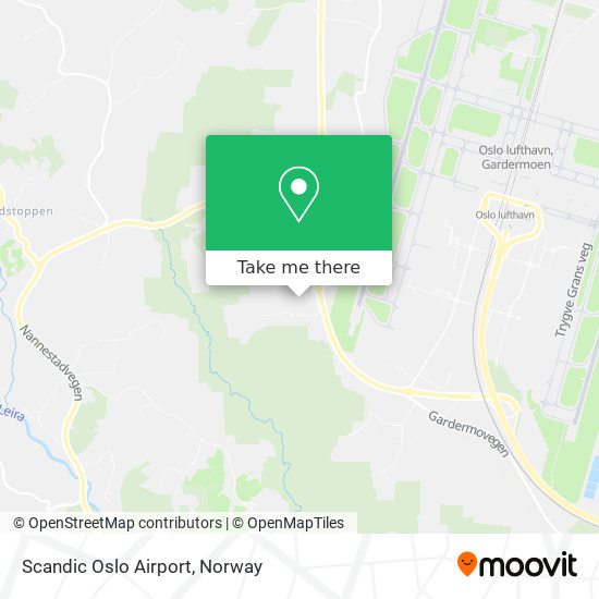Scandic Oslo Airport map