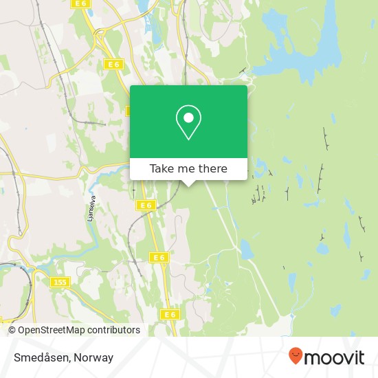 Smedåsen map