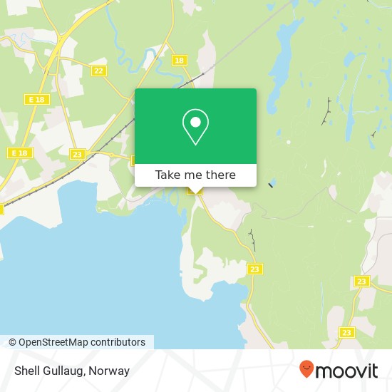 Shell Gullaug map