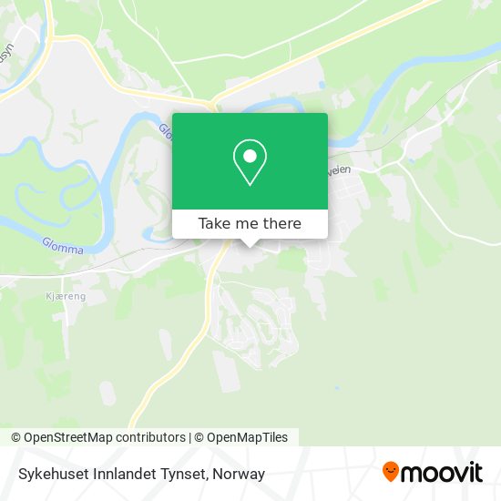 Sykehuset Innlandet Tynset map