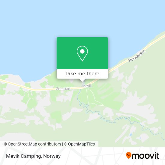 Mevik Camping map