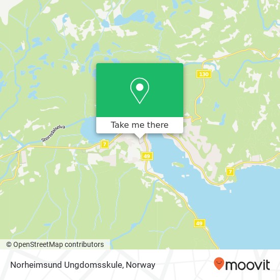 Norheimsund Ungdomsskule map