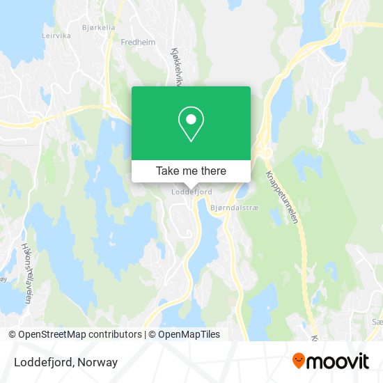 Loddefjord map
