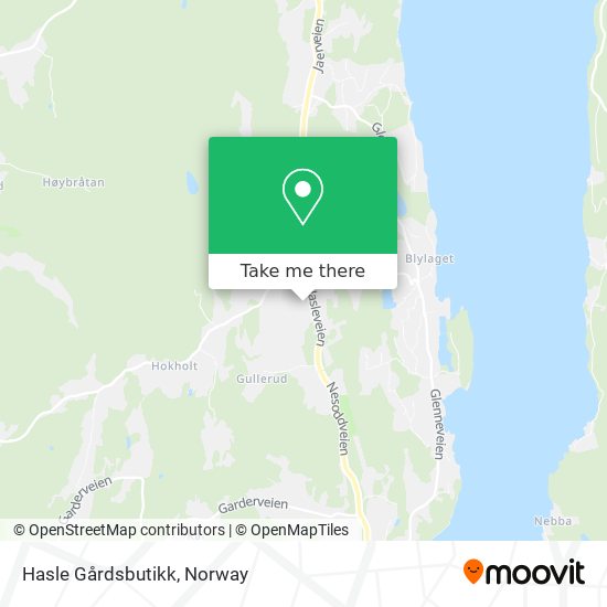 Hasle Gårdsbutikk map