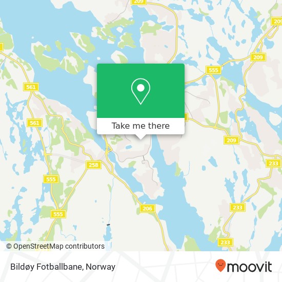 Bildøy Fotballbane map