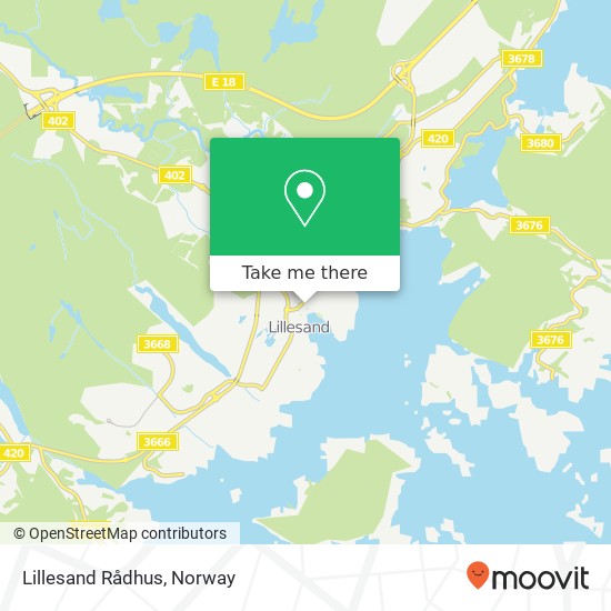 Lillesand Rådhus map