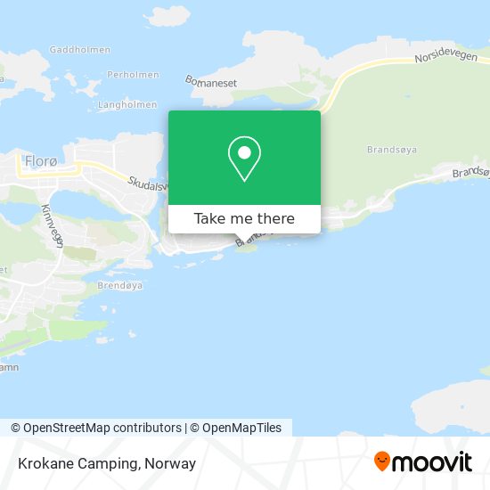 Krokane Camping map