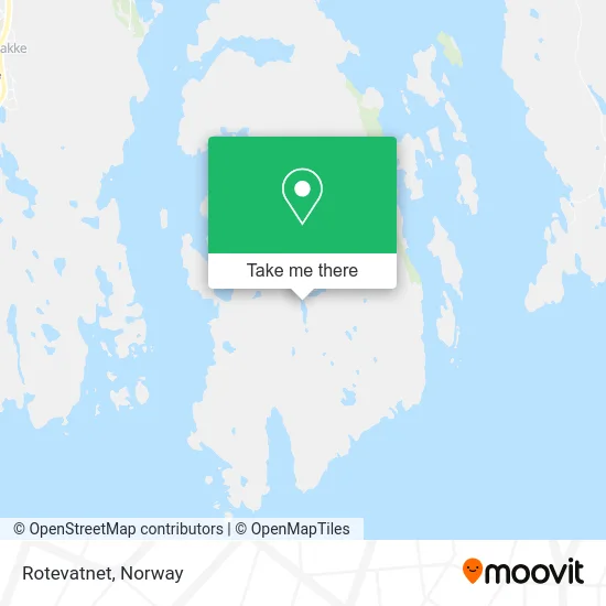 Rotevatnet map