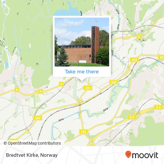 Bredtvet Kirke map