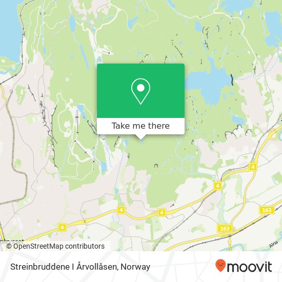 Streinbruddene I Årvollåsen map