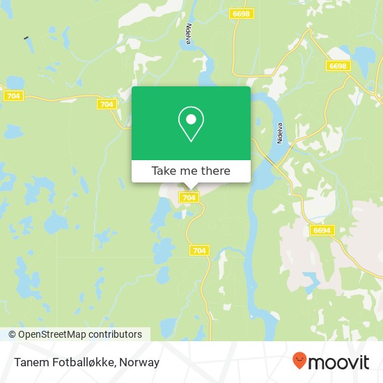 Tanem Fotballøkke map